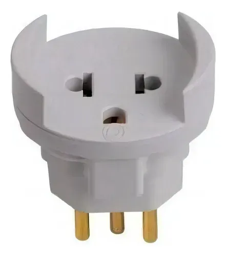 Pino Adaptador 2Pt Cinza 10A  Ilumi